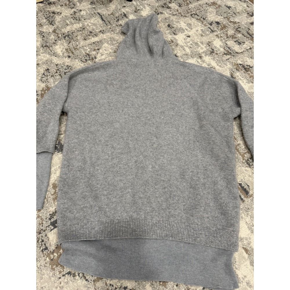 NAADAM Layered 100% Cashmere Hoodie Oversized Sweater in Grey Color sz M $465 - Picture 9 of 10